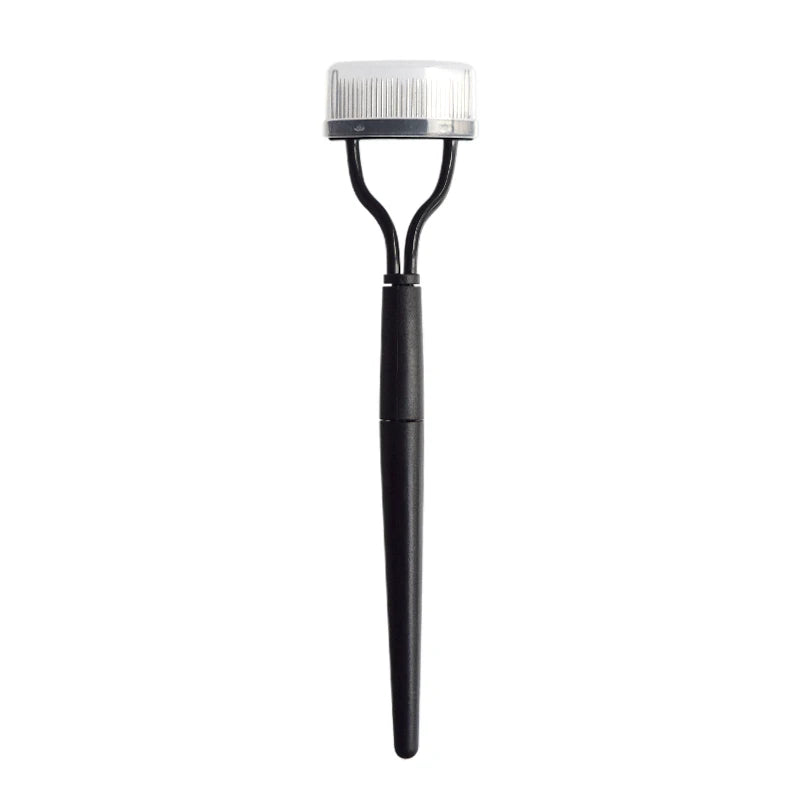 New Black Pink Eyelash Curler Metal Eyelash Brush Comb Portable Lash Separator Foldable Mascara Curl Beauty Makeup Cosmetic Tool