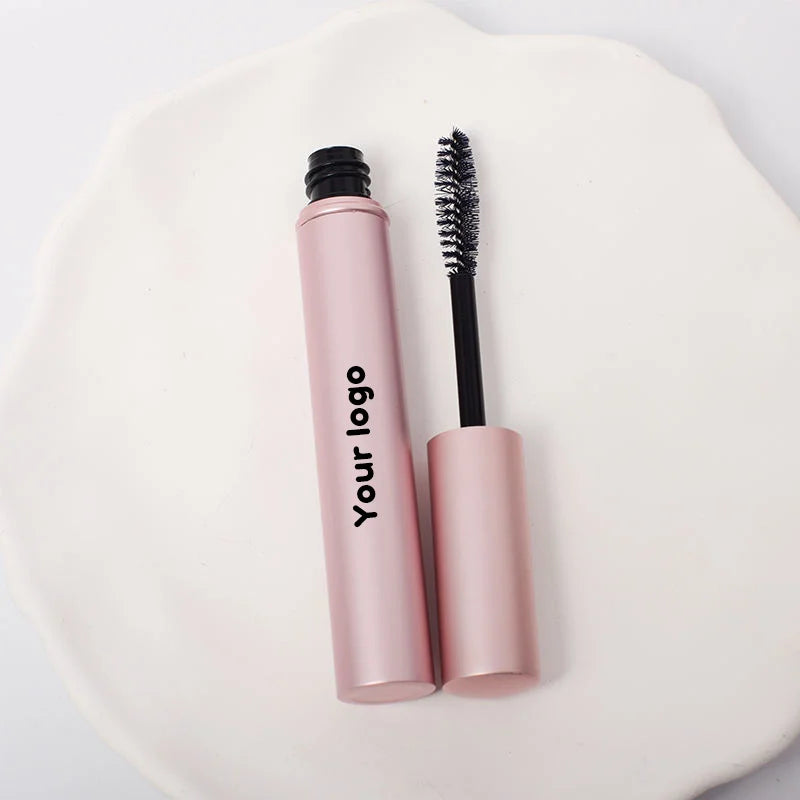 Customized Logo: 100 Pieces, Round Rose pink Lip Gloss Tubes, DIY Eyeliner and Eyelash Tubes, Packaged in Empty Bottles