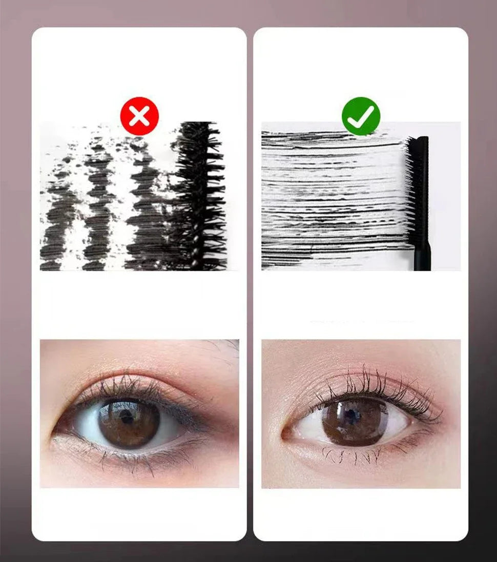 Ultra-fine Comb Eyelash Mascara Lengthening Black Lash Eyelash Extension Eye Lashes Brush Long-wearing Black Color Mascara Cream