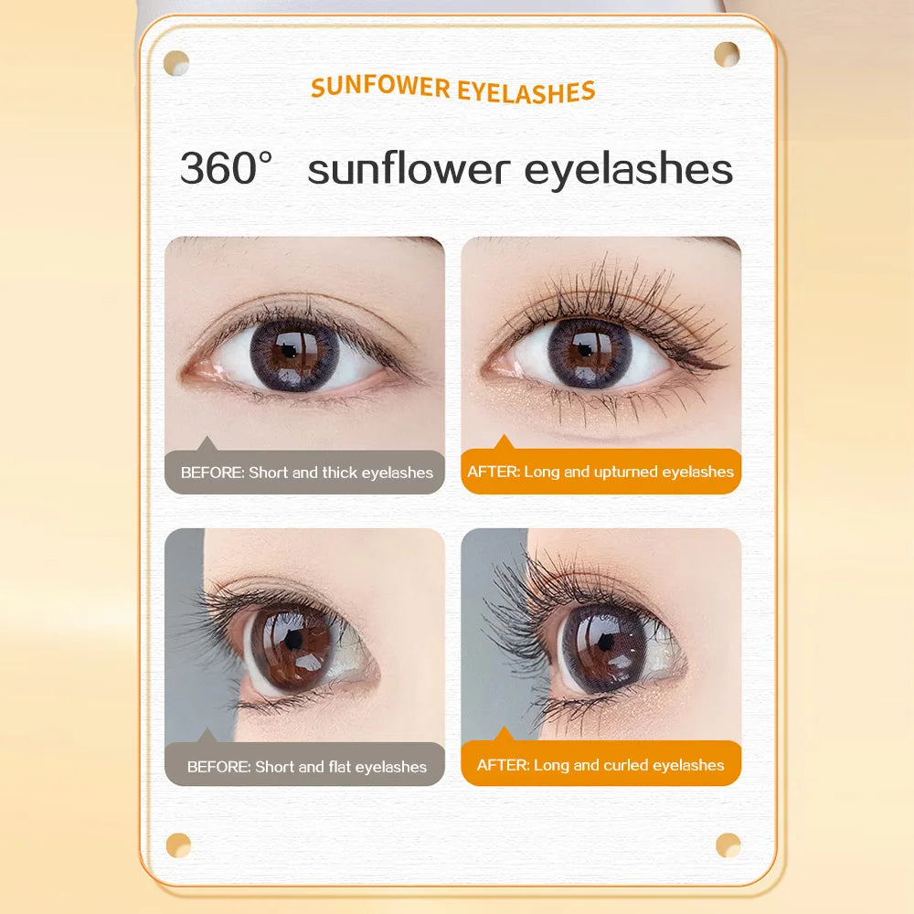 GECOMO slim three-dimensional mascara, each eyelash is clearly curled and does not smudge, long-lasting eyelash primer
