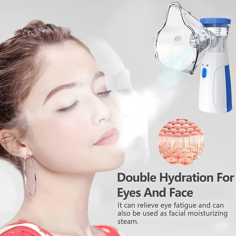 Portable Facial Steam Sprayer Compact Handheld Hydrating Humidifier For Skin Care Nano Mist Sprayer Beauty Atomizer Humidifier