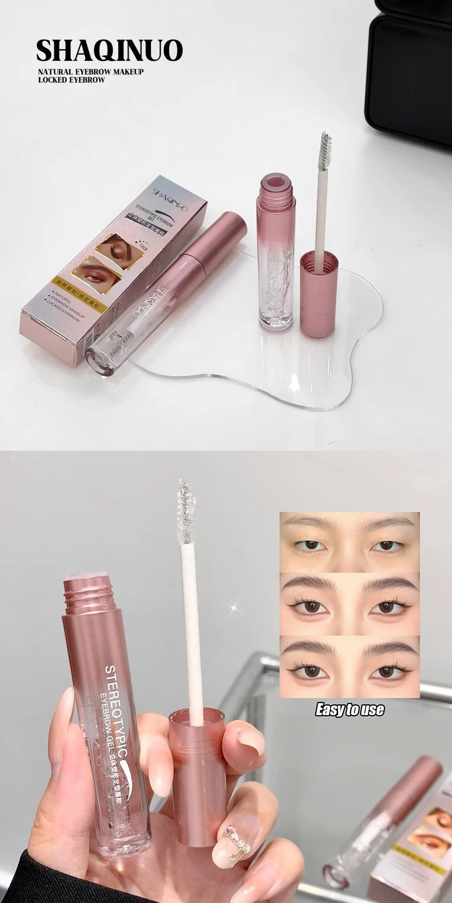 Transparent Waterproof Eyebrow Styling Gel Long Lasting Fixing Brow Soap Cream Makeup Clear Liquid Eyebrow Sealed Layer Cosmetic