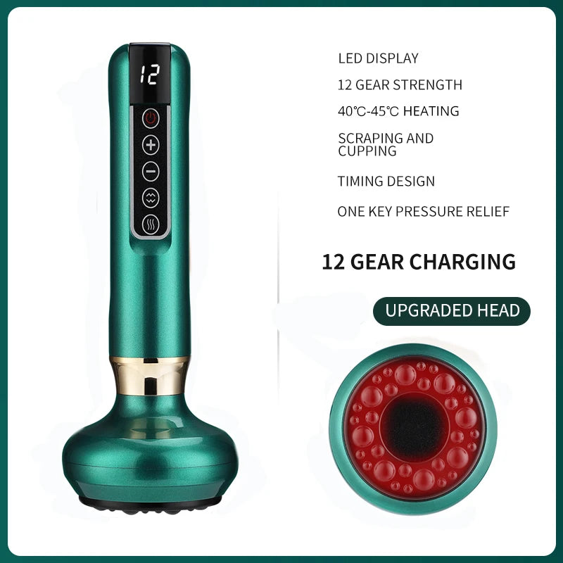 Intelligent Suction Medical Cupping Set Beauty Massager Glass Jars Anti Cellulite Cupping Vacuum Slimming Guasha Massage