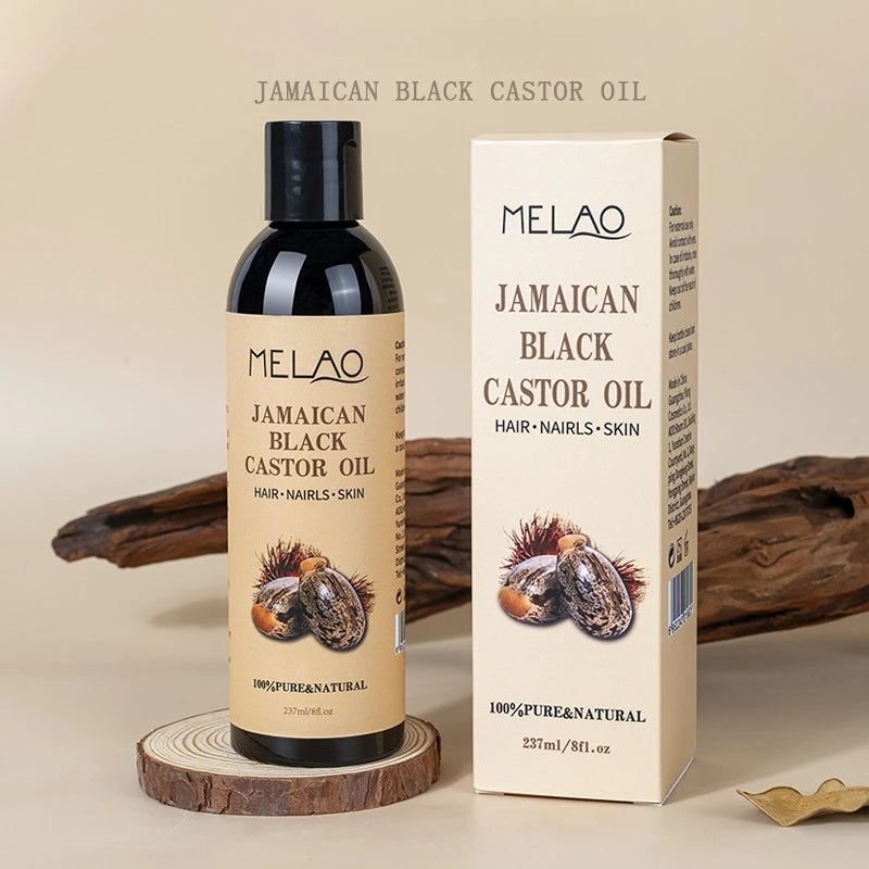 237ml 100% Pure Natural Cold Pressed Castor Oil Promotes Healthy Skin  for Hair Growth, Eyelashes and Eyebrows Massage