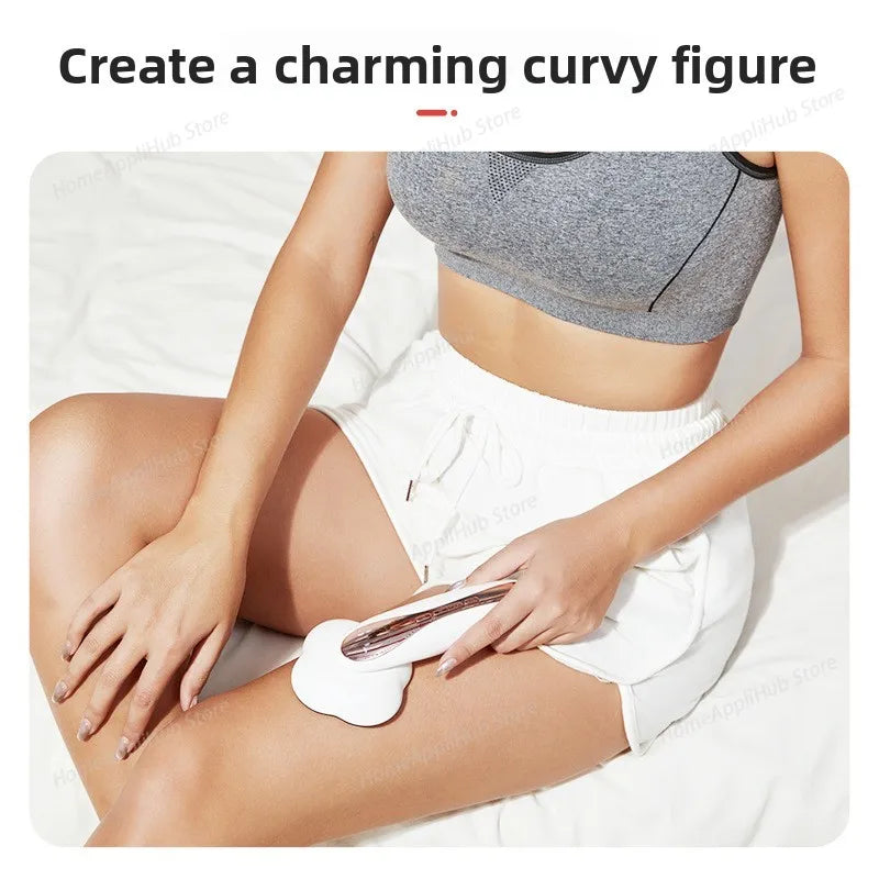 Portable Handheld Cordless Electric Fat Burner Body Cellulite Massager Body Sculpting Machine With 3 Modes for Belly, Waist, Arm