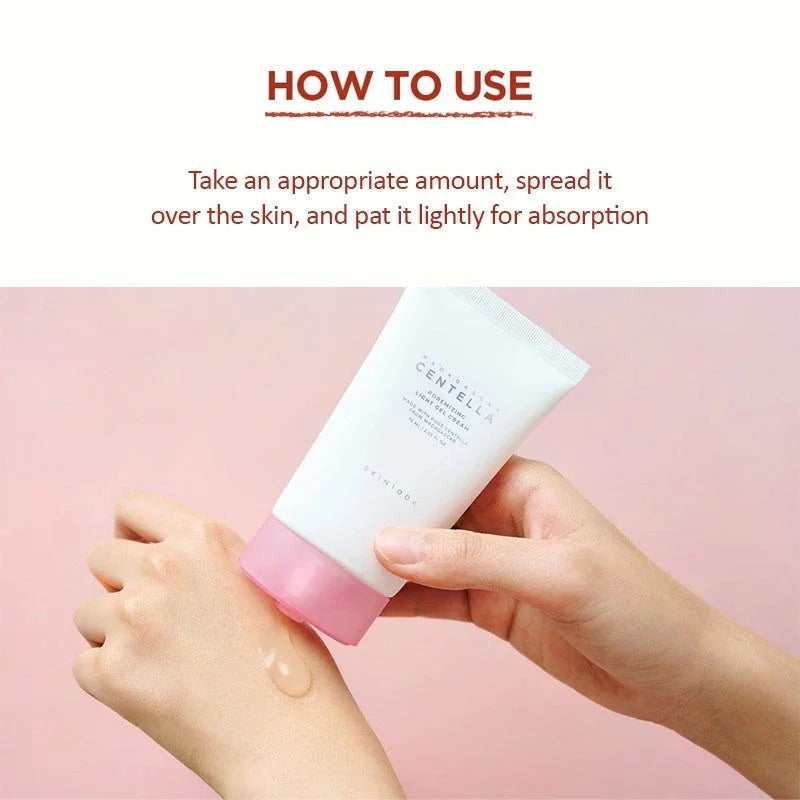 Korean Skincare Centella Poremizing Light Gel Cream 75ml Pores Care Deep Hydration Facial Creams Skincare Beauty Products
