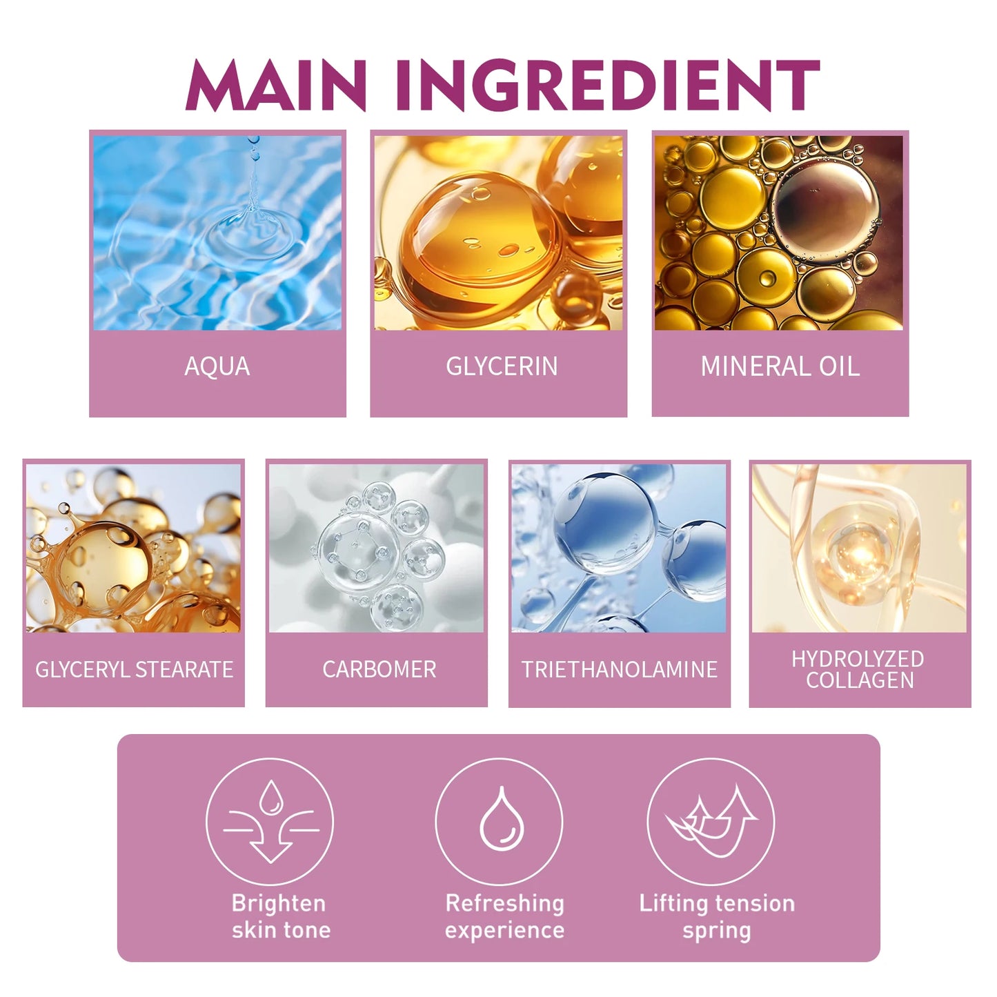 Hydrolyzed Collagen Neck Cream Firming Lifting Eliminate Neck Fine Lines Neck Remove Double Chin Rejuvenation Cream SkinCare