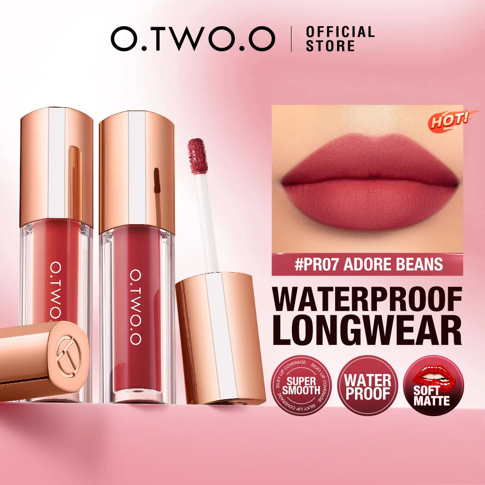 Velvet Matte Lipstick Ultra Pigmented Long Lasting Waterproof Lip Gloss Smudge Proof Non Sticky Hydrating Lip Stain