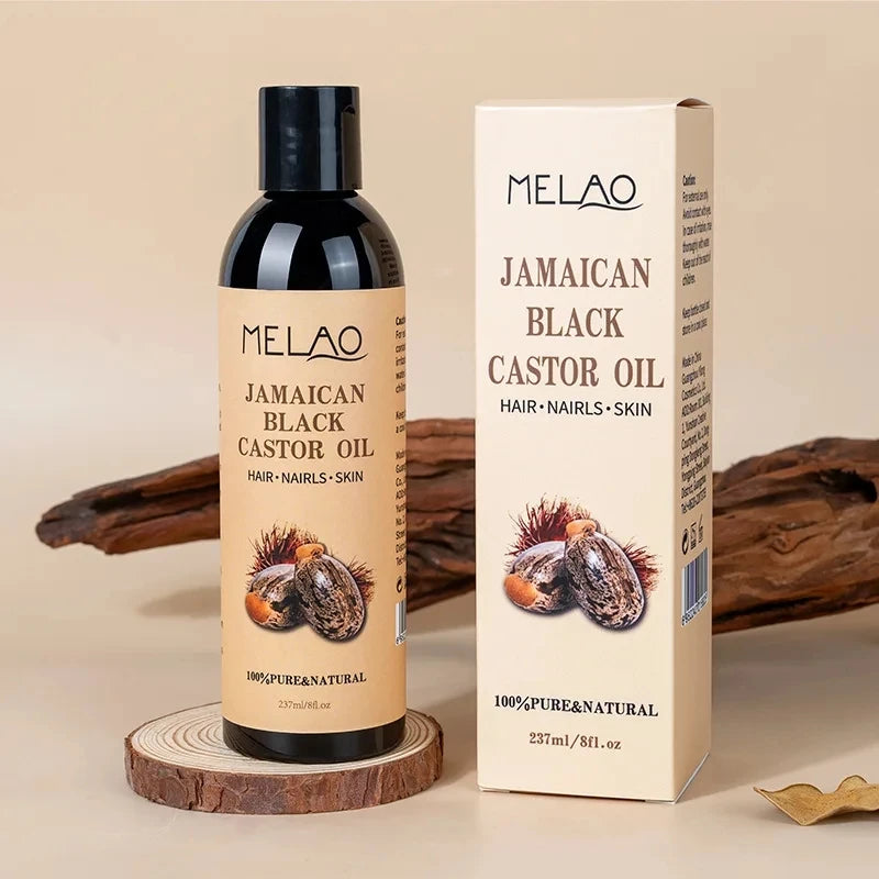 237ml 100% Pure Natural Cold Pressed Castor Oil Promotes Healthy Skin  for Hair Growth, Eyelashes and Eyebrows Massage