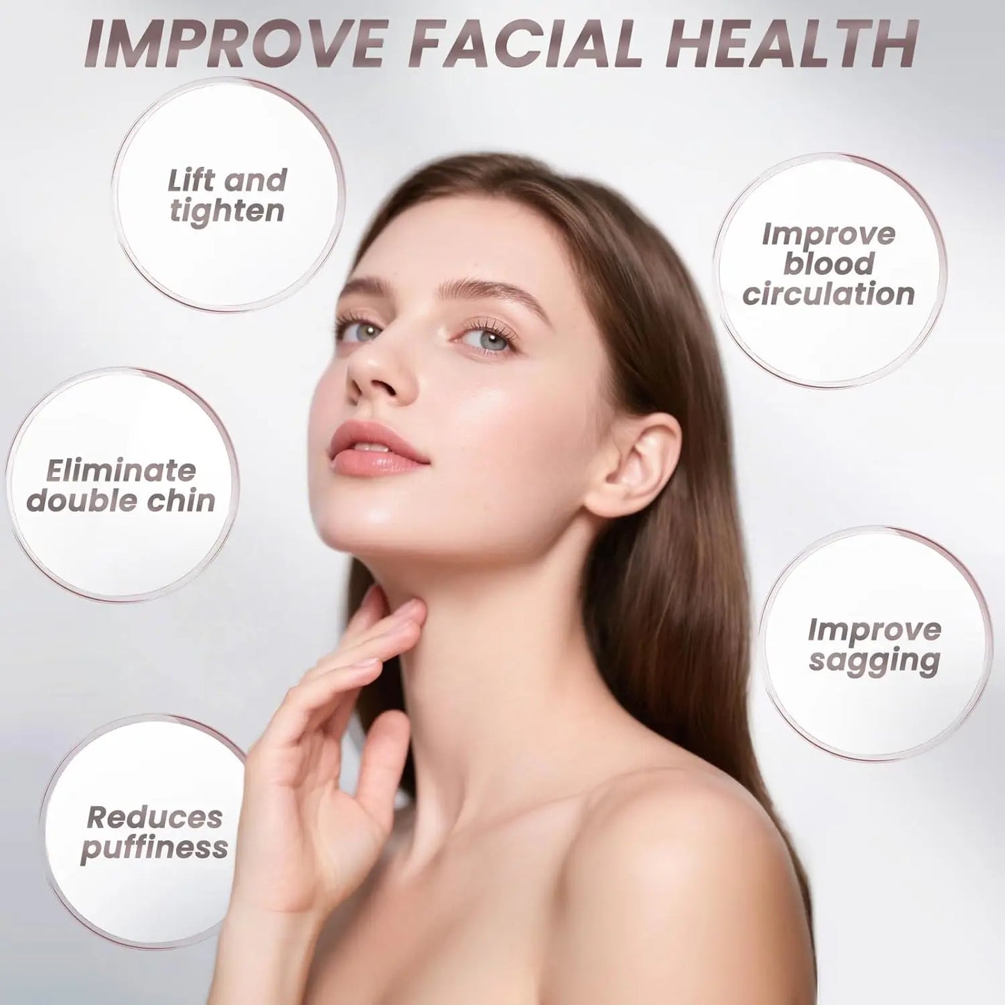Face Brush Lymphatic Contour Face Brush Dry Brushing Lymphatic Drainage Massager for Face Chin Jawline Sculpting Beauty Tool