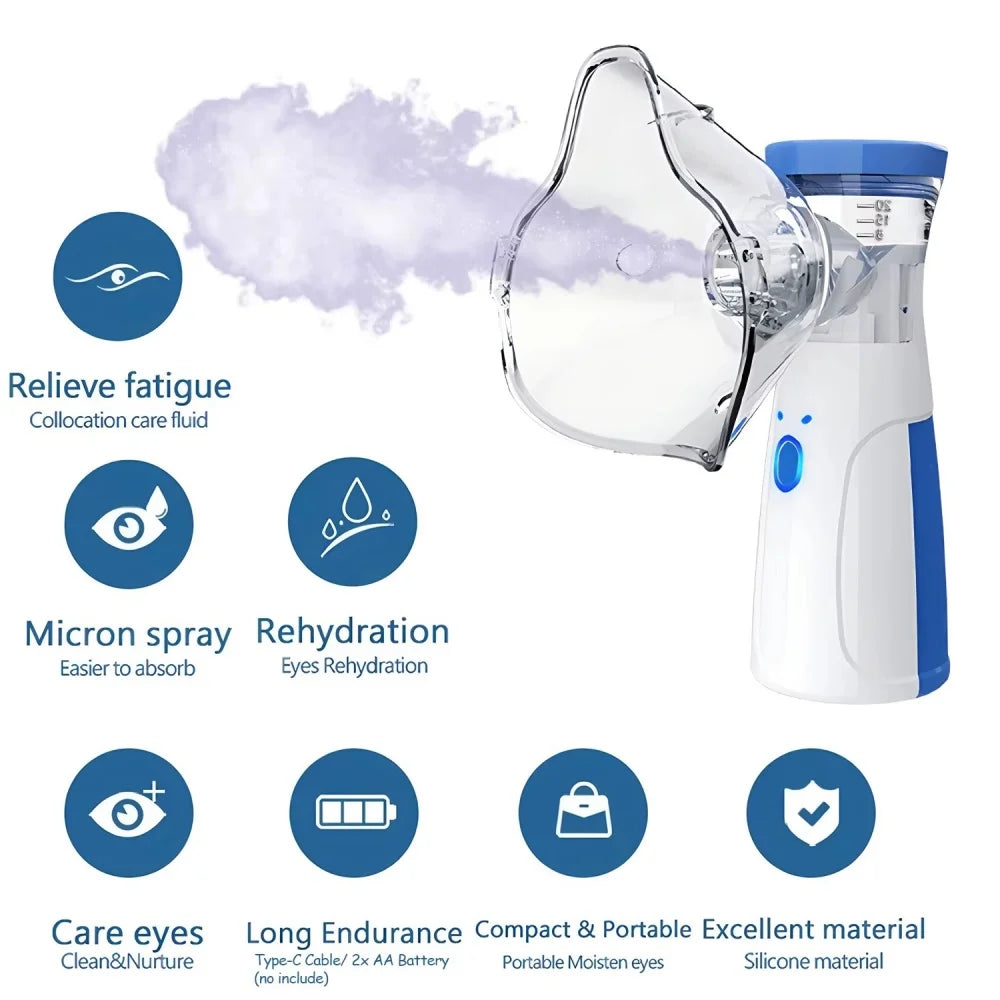 Portable Facial Steam Sprayer Compact Handheld Hydrating Humidifier For Skin Care Nano Mist Sprayer Beauty Atomizer Humidifier