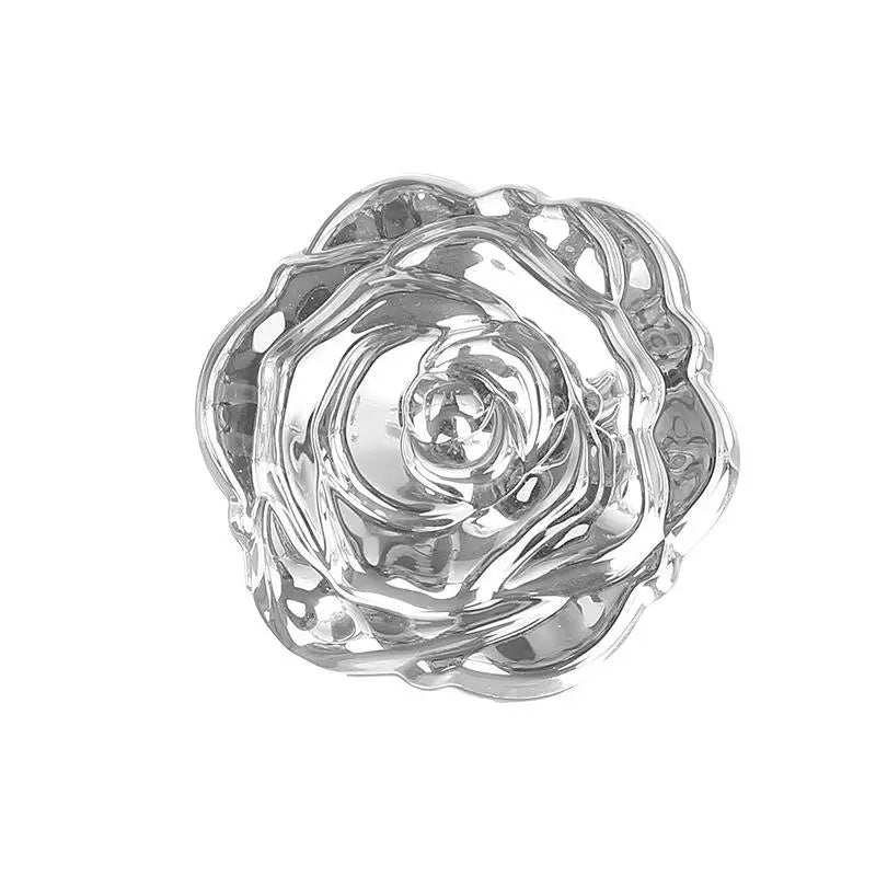 1PCS Portable Mini Mirror Retro Rose Flower Small Pocket Makeup Mirror Double Sided Hand Mirrors Compact Cosmetic Beauty Tool