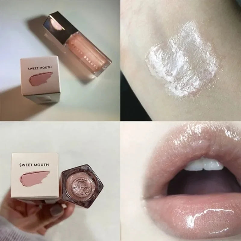 Fenty Beauty Lip Gloss Lipstick Water Gloss Highlight Mirror FUSSY HEAT RIRI Sparkling Charming Moisturizing Lip Care Cosmetics