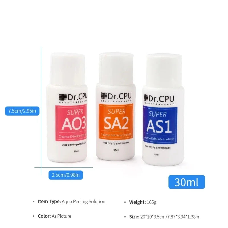 3Pcs/Set Serum Aqua Peel Solution Concentrated Solution Deep Clean Essence For Facial Skincare Hydro Dermabrasion Beauty Machine