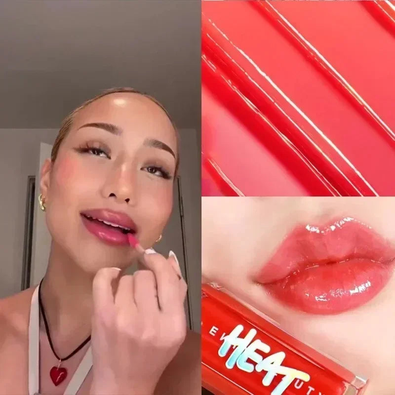 Fenty Beauty Lip Gloss Lipstick Water Gloss Highlight Mirror FUSSY HEAT RIRI Sparkling Charming Moisturizing Lip Care Cosmetics