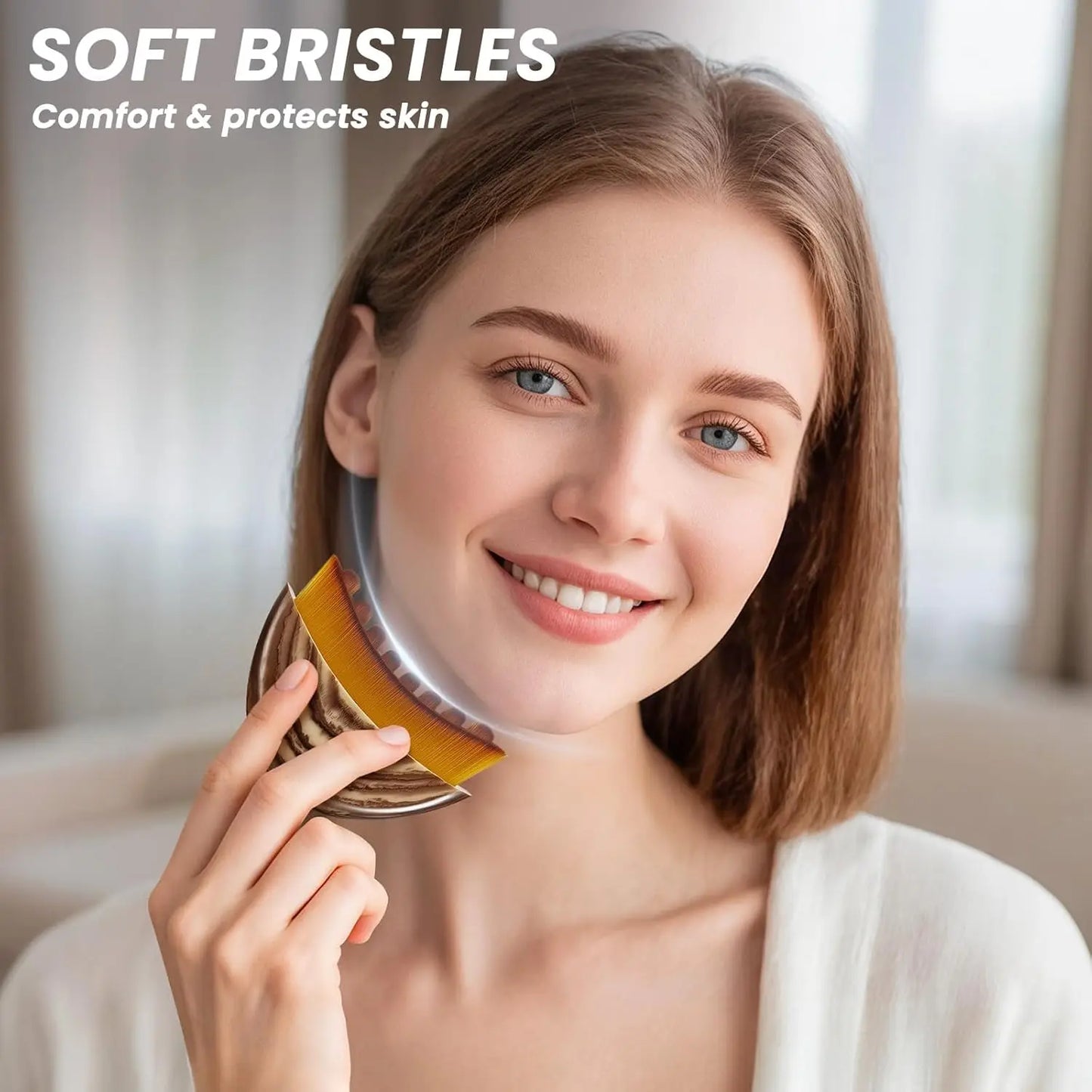 Face Brush Lymphatic Contour Face Brush Dry Brushing Lymphatic Drainage Massager for Face Chin Jawline Sculpting Beauty Tool