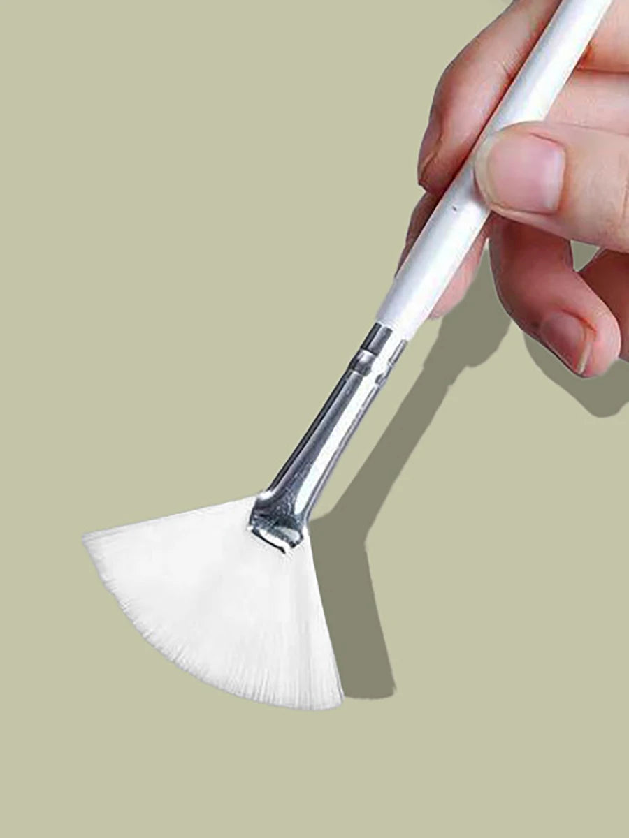 7Pcs DIY Face Mask Brush Set Soft Applicator Brushes Makeup Tools Soft Fan Facial Brushes Acid Applicator Brush Silicone Brush