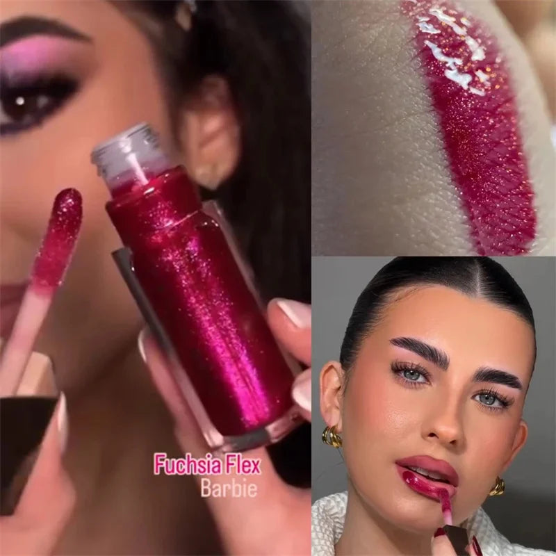 Fenty Beauty Lip Gloss Lipstick Water Gloss Highlight Mirror FUSSY HEAT RIRI Sparkling Charming Moisturizing Lip Care Cosmetics
