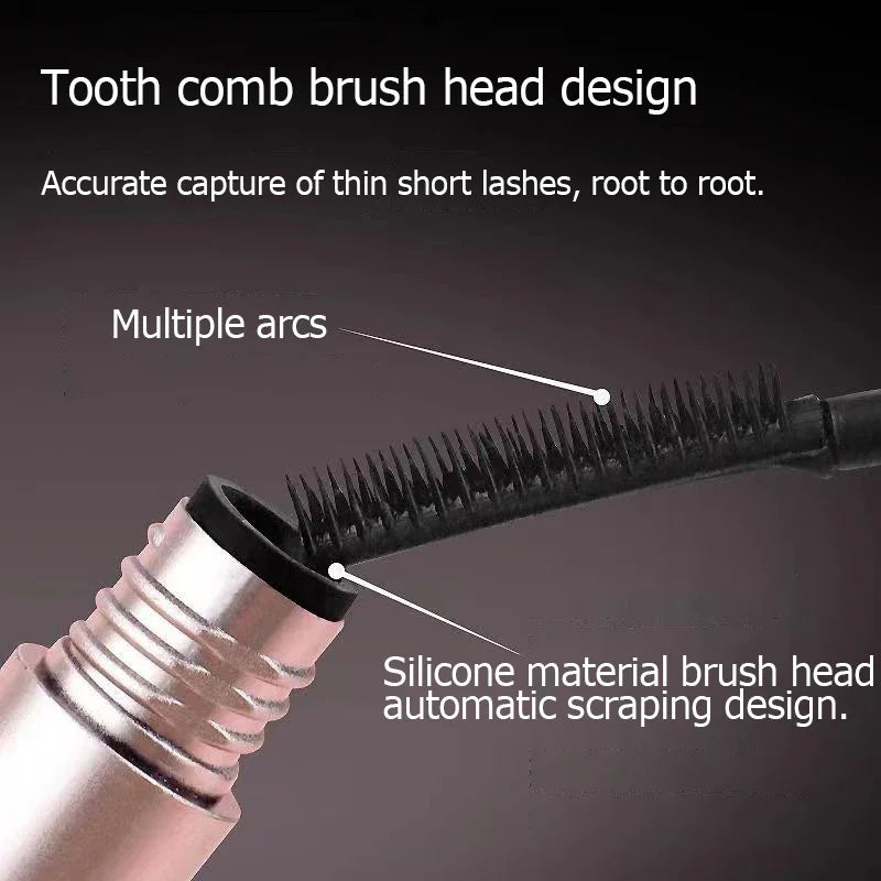 Ultra-fine Comb Eyelash Mascara Lengthening Black Lash Eyelash Extension Eye Lashes Brush Long-wearing Black Color Mascara Cream
