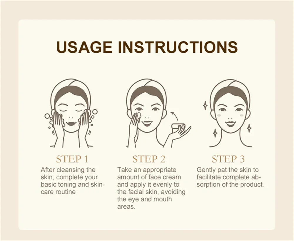 Collagen Anti-Aging Cream Repair Instant Wrinkle Tightening Lifting Rejuvenate face Deep Moisturizing Tightening Korean Skincare