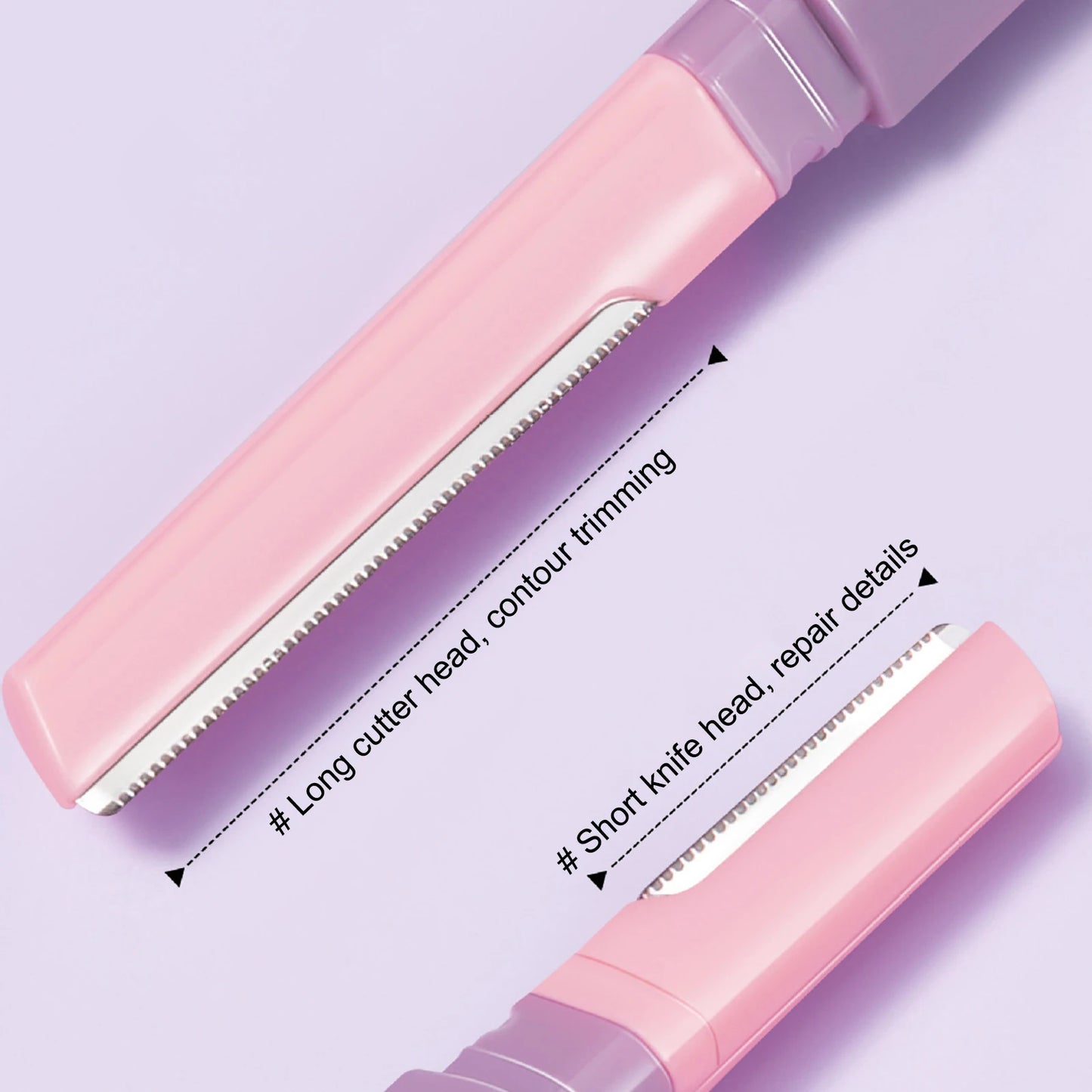 Double Head Facial Razors Eyebrow Shaper Lips Body Hair Blade Eyebrow Trimmer With Cover Safety Anti-scratch Beauty Makeup Tools