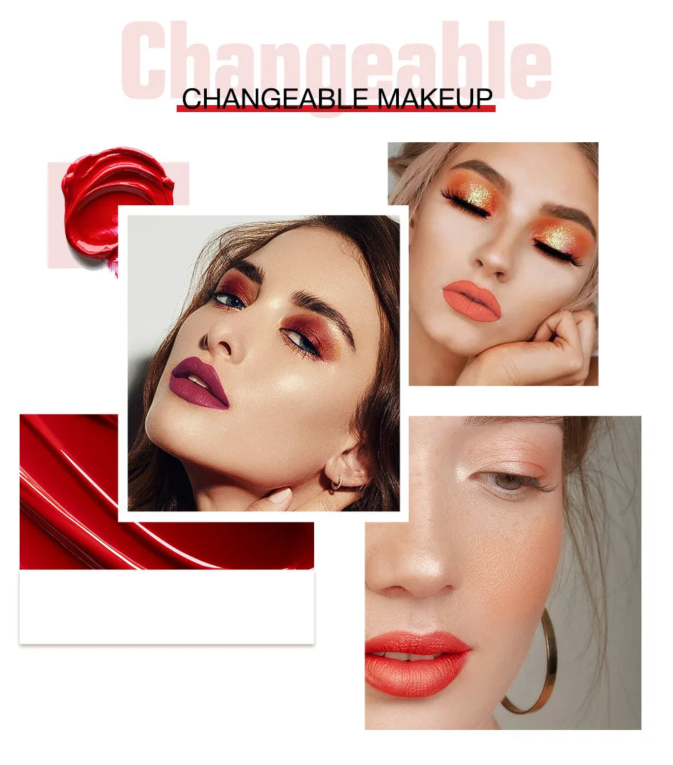 O.TWO.O 2 in 1 Matte Lipstick Lip Gloss Cosmetics Waterproof Pintalabios Batom Mate Lips Makeup Rouge 12 Colors Lip Stick