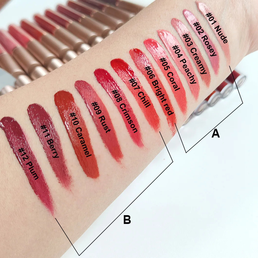 Matte Liquid Lipstick Set 6Colors Waterproof Sweat Proof Lip Glaze Long Lasting Moisturizing LipGloss No Smudge makeup Cosmetics