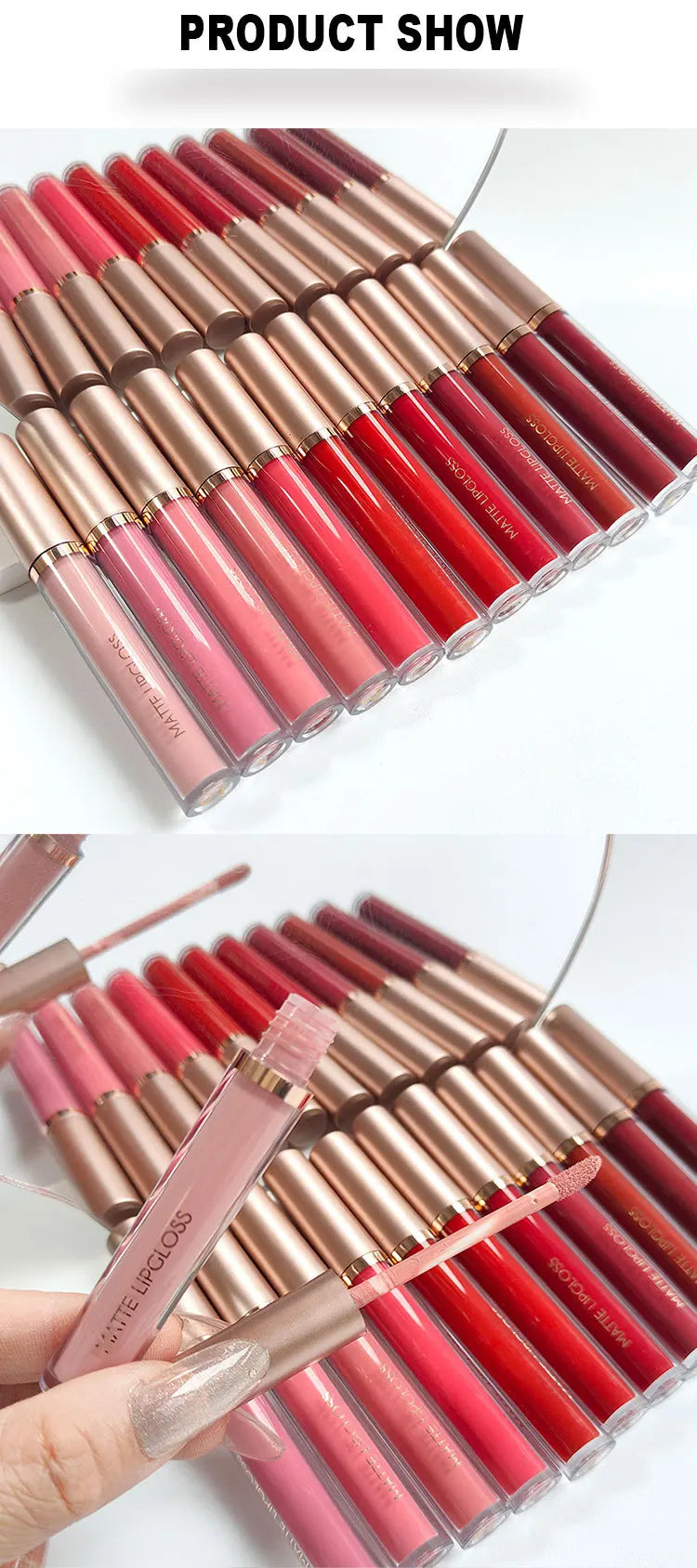 Matte Liquid Lipstick Set 6Colors Waterproof Sweat Proof Lip Glaze Long Lasting Moisturizing LipGloss No Smudge makeup Cosmetics