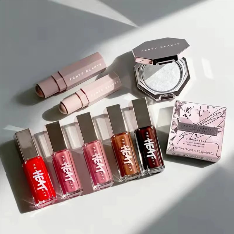 FENTY BEAUTY Suit Lip Balm Lipstick Lasting Glitter Bling Moisturizing Lips Plumper Nourish Makeup Lip Care Gloss Cosmetics