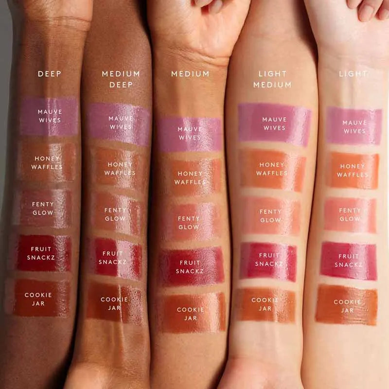 Fenty Beauty RIRI 15 Color Transparent Lipstick Long Lasting Glossy Lip Color Plump Lip Makeup Moisturizing Liquid Lipstick