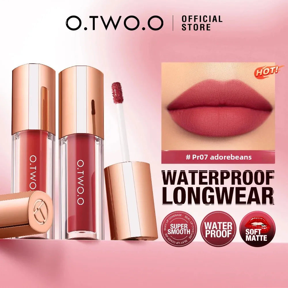 Velvet Matte Lipstick Ultra Pigmented Long Lasting Waterproof Lip Gloss Smudge Proof Non Sticky Hydrating Lip Stain