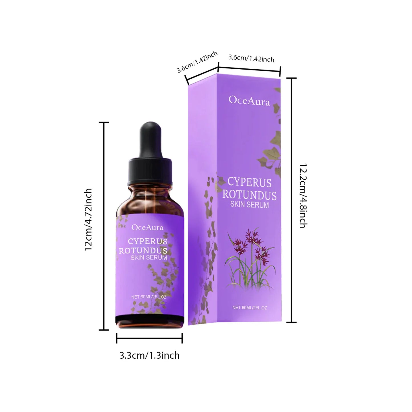 Cyperus Rotundus Skin Serum Natural Hair Removal Oil Women Body Hair Removal Liquid Hair Growth Inhibitor Non-Irritating Safe