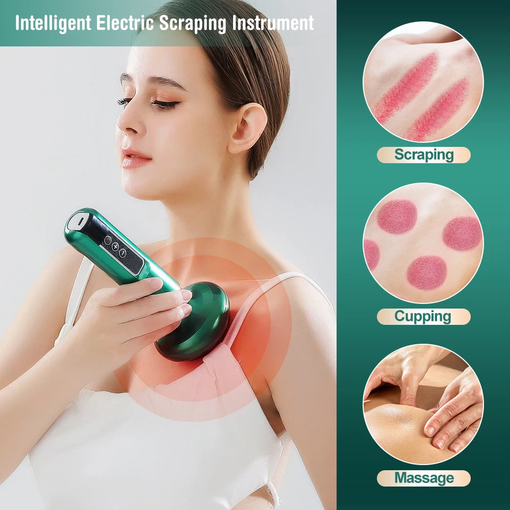 Intelligent Suction Medical Cupping Set Beauty Massager Glass Jars Anti Cellulite Cupping Vacuum Slimming Guasha Massage