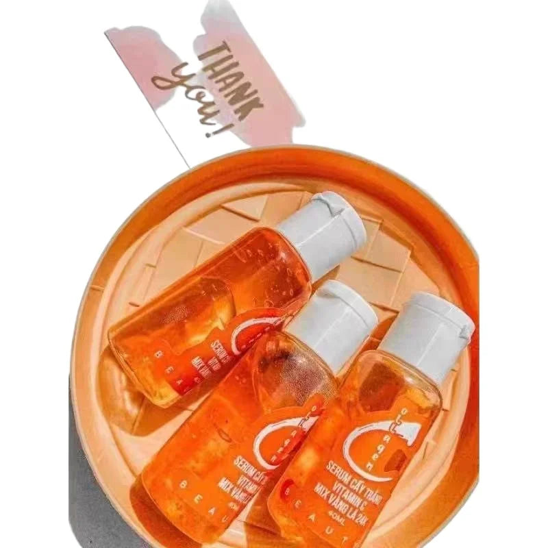 250g Pearl Ginseng Cream Set Vitamin C Niacinamide Serums for Brighten Dark Spots Knees Underarms Even Skin Tone