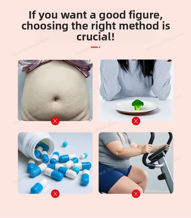 Portable Handheld Cordless Electric Fat Burner Body Cellulite Massager Body Sculpting Machine With 3 Modes for Belly, Waist, Arm