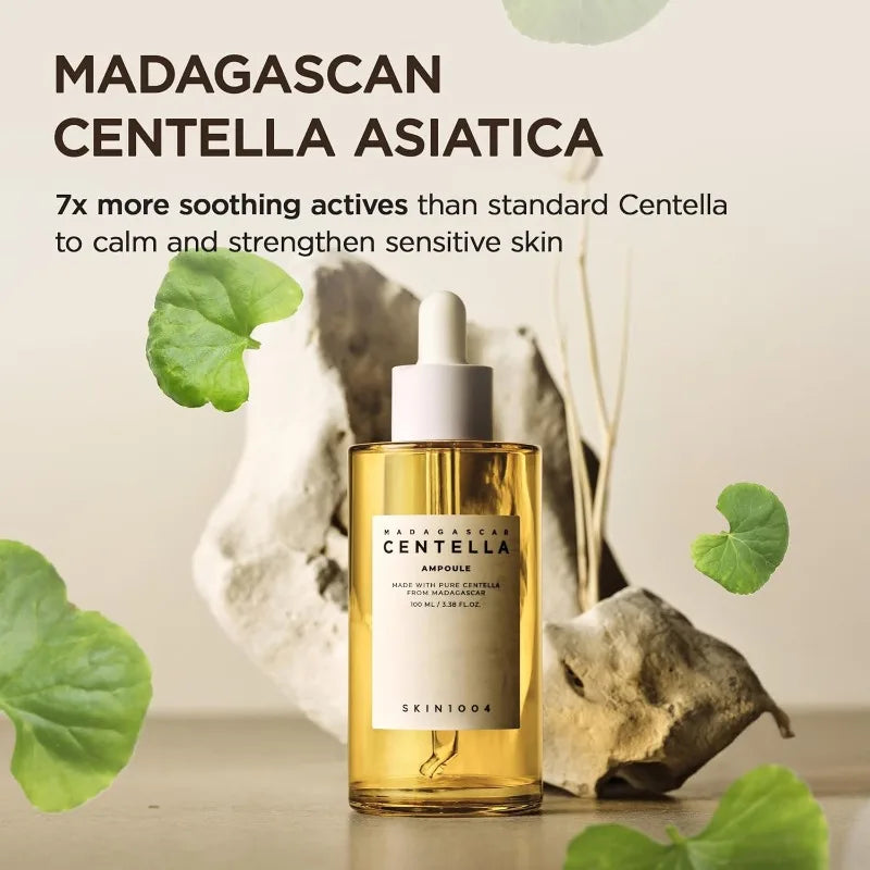 Korean SKIN1004 Skincare Centella 3pcs Set,Toning Toner,Pore Care Light Cleansing Oil,Facail Serum for Soothing Sensitive Skin