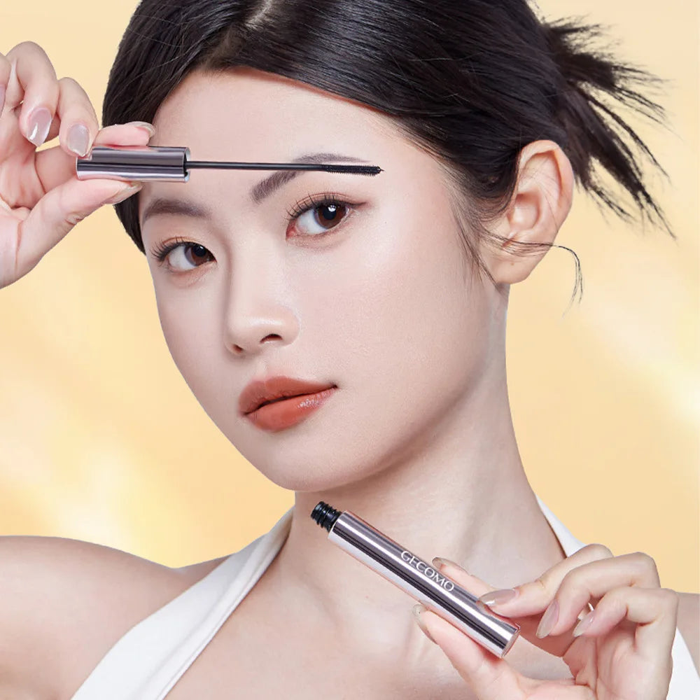 GECOMO slim three-dimensional mascara, each eyelash is clearly curled and does not smudge, long-lasting eyelash primer