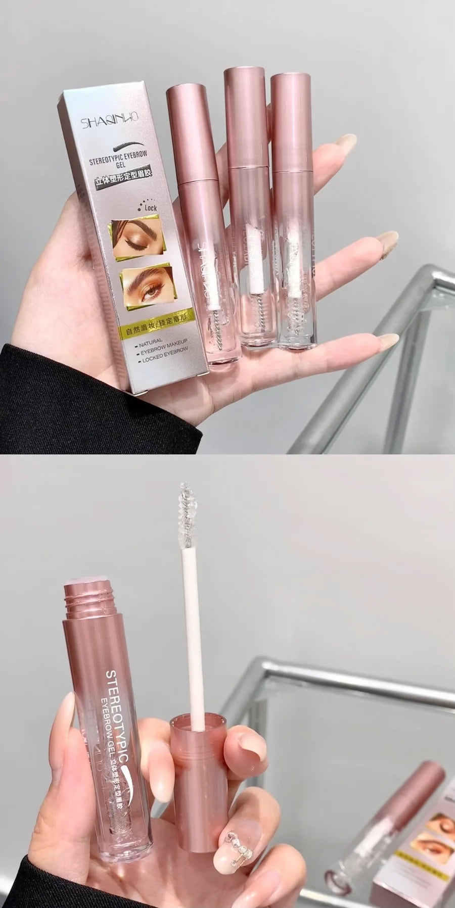 Transparent Waterproof Eyebrow Styling Gel Long Lasting Fixing Brow Soap Cream Makeup Clear Liquid Eyebrow Sealed Layer Cosmetic