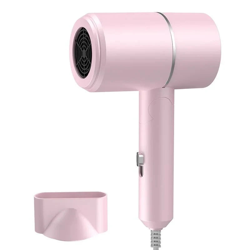 Folding Hairdryer High Power Negative Ion Hair Dryer Home Thermostatic Travel Portable Silent Hair Brush Dryer 2025