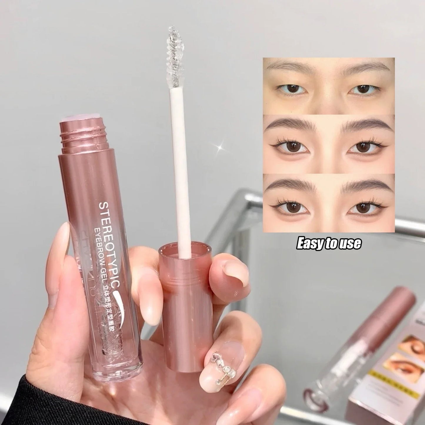 Transparent Waterproof Eyebrow Styling Gel Long Lasting Fixing Brow Soap Cream Makeup Clear Liquid Eyebrow Sealed Layer Cosmetic