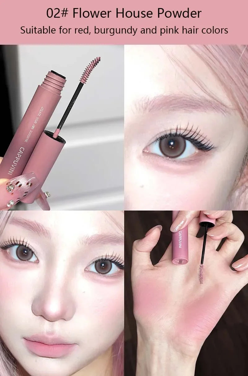 3D Eyebrow Dye Cream Long Lasting Pink Brown Color Eyebrow Mascara Tint Sweatproof Wild Brow Enhancer Cream Cosmetics Beginner