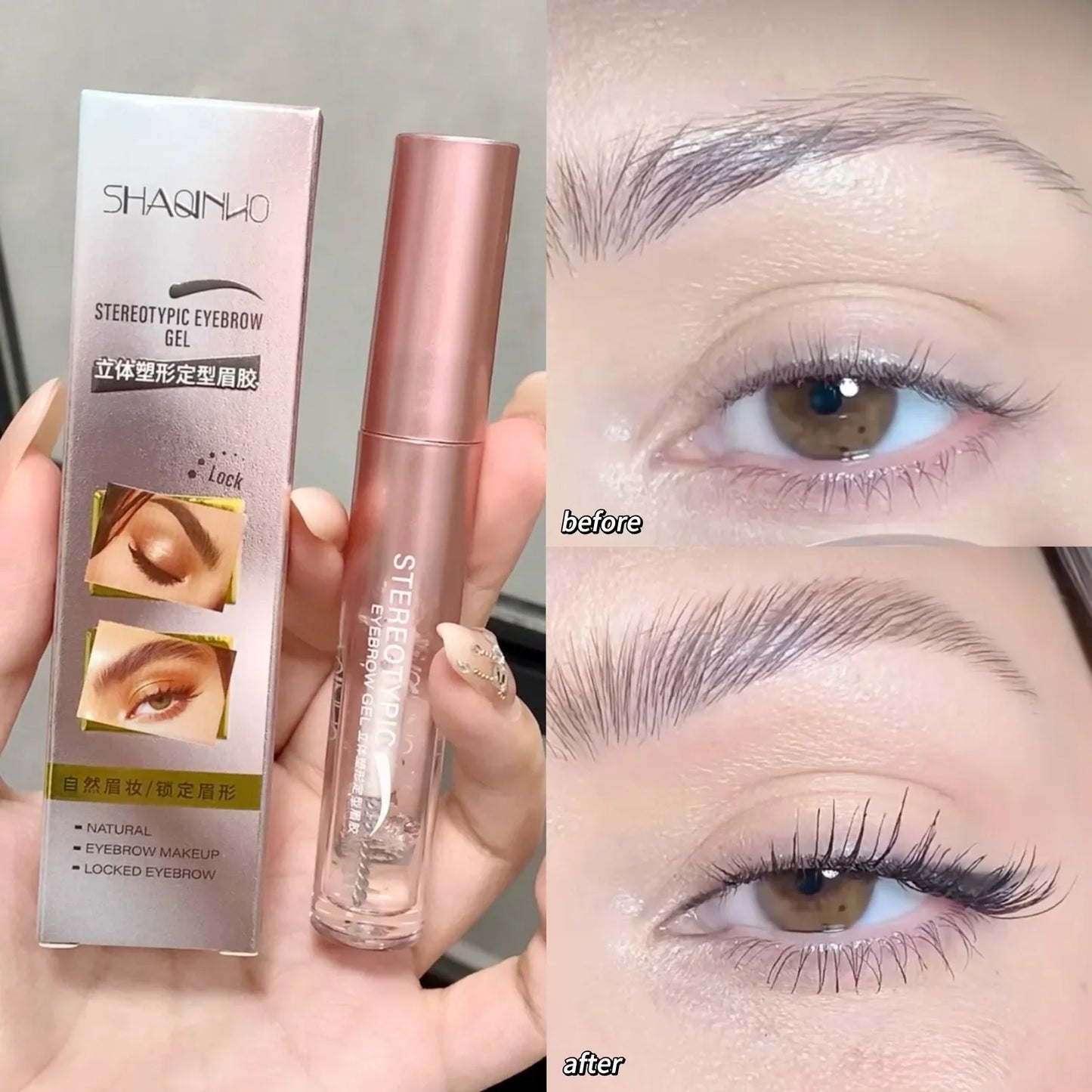 Transparent Waterproof Eyebrow Styling Gel Long Lasting Fixing Brow Soap Cream Makeup Clear Liquid Eyebrow Sealed Layer Cosmetic