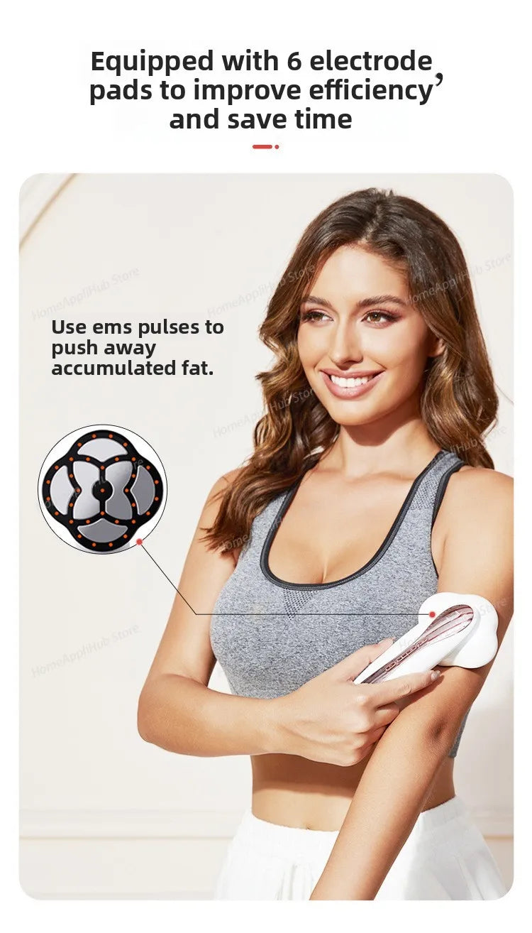 Portable Handheld Cordless Electric Fat Burner Body Cellulite Massager Body Sculpting Machine With 3 Modes for Belly, Waist, Arm