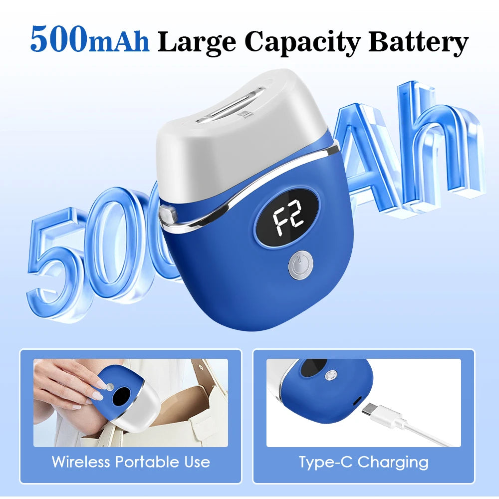 Electric Foot Grinder with Digital Display Rechargeable Callus Remover IPX4 Portable Foot File Heel Dead Skin Callu Removal Tool