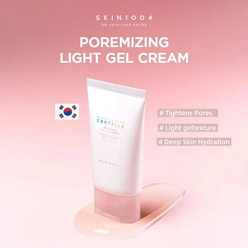 Korean Skincare Centella Poremizing Light Gel Cream 75ml Pores Care Deep Hydration Facial Creams Skincare Beauty Products